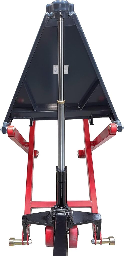 3300LB. Cap, 27 x 45, Lift Height: 3-1/2 to 31-1/2, Manual High Lift Tote Lifters for Skid/Single Sided Pallet Pake Handling Tools