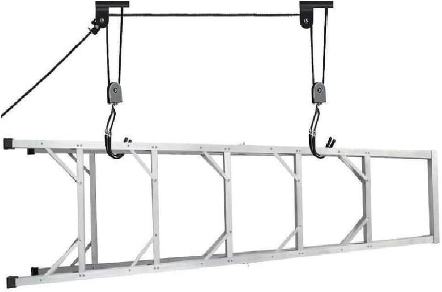 DuoTwins Bike Hoist Ceiling Mount Hanger - Store Bikes, Ladders, Kayaks - Garage Organizer and Space Saver - Bicycle Lift - Pulley System with Hooks - Organize Your Home in Style! DUOTWINS - Storage