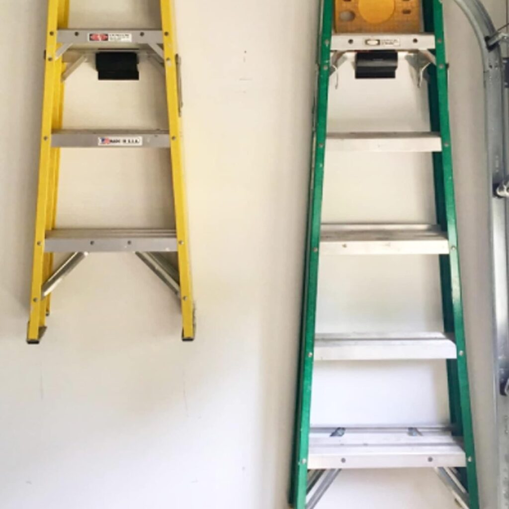 Garage Storage Organizer - Wall Mount Wheelbarrow, Patio Furniture, Chair  Ladder - Garage Storage Organizer 1 Pack