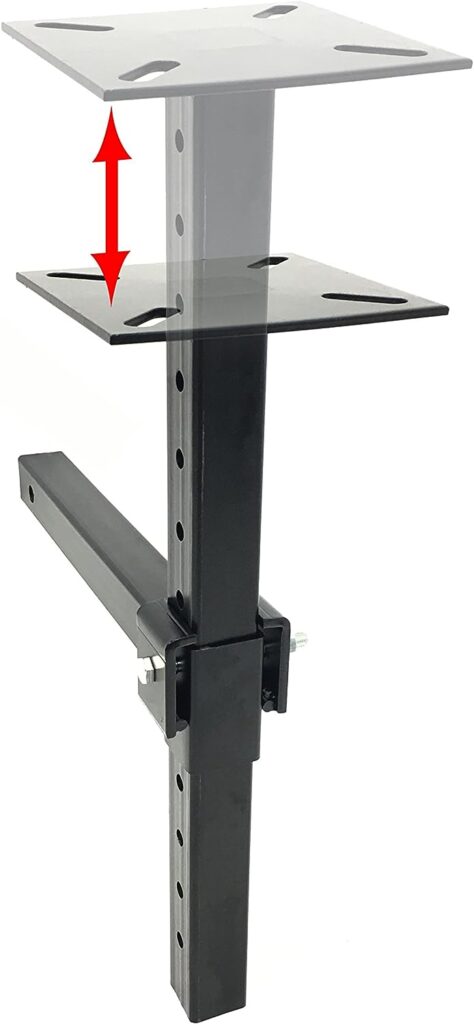MAXXHAUL 80356 Hitch Mount Vise Plate/Holder (with Adjustable Height)