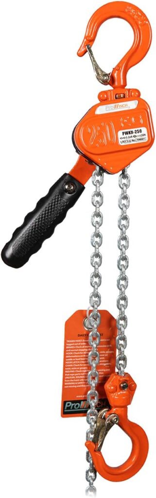 Prowinch 1/4 Ton Mini Lever Chain Hoist 5 ft. G100 Chain