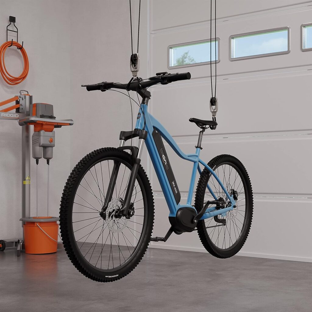 RAD Cycle Products Rail Mount Bike and Ladder Lift for Your Garage or Workshop Holds up to 75 Pounds No Mounting Board Needed