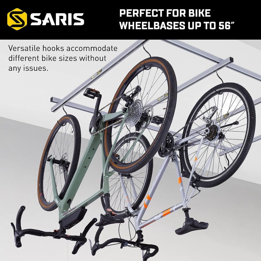 Saris Bike Storage, Cycle Glide Home Bicycle Parking, Ceiling Rack and Add-on-Kit