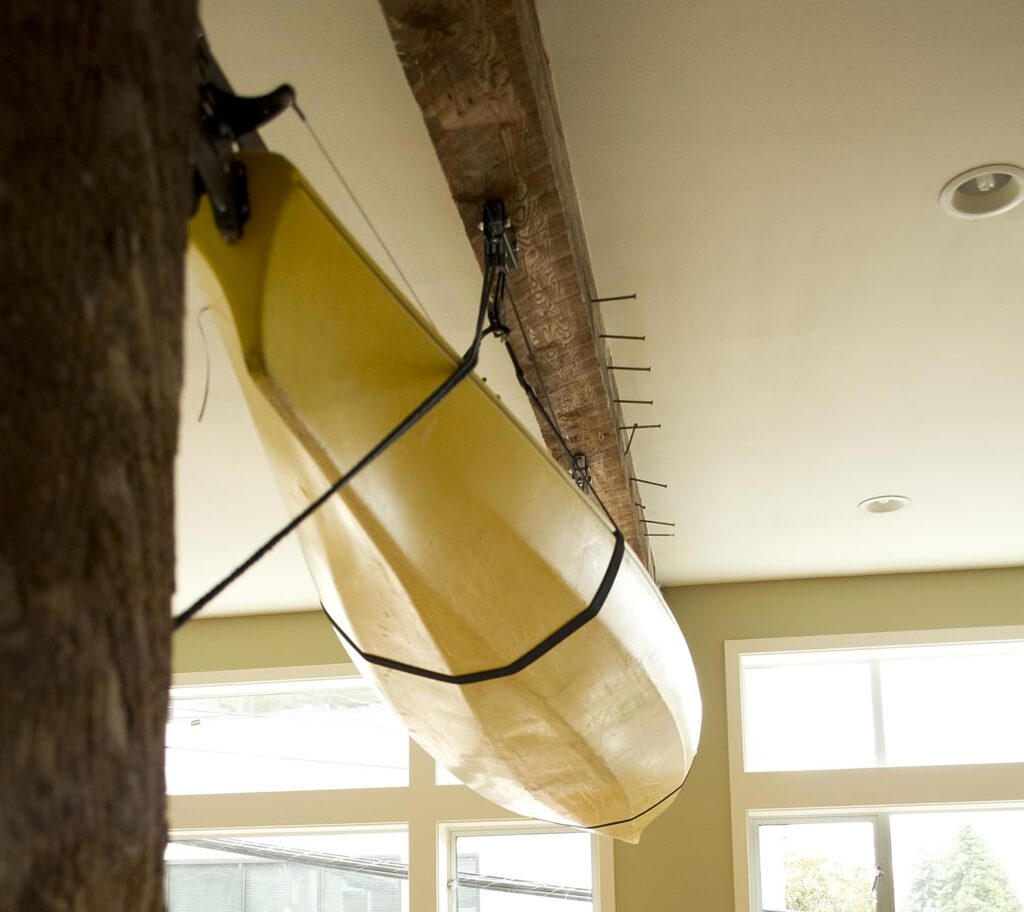 Seattle Sports Sherpak Hoist Pulley Ceiling Storage System - Great for Hanging Kayaks, Bikes, Etc in Your Garage