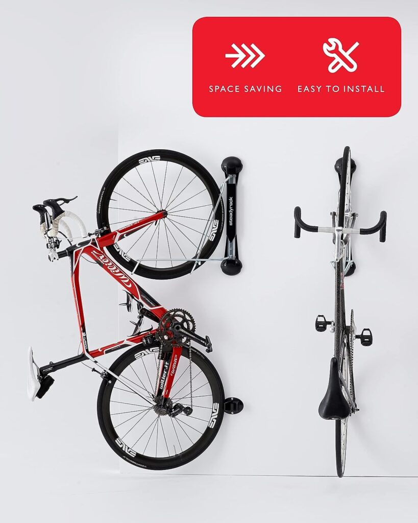 Steadyrack Bike Racks - Classic Rack - Wall Mounted Bike Rack Storage Solution for your Home, Garage, or Bike Park - 2 Pack
