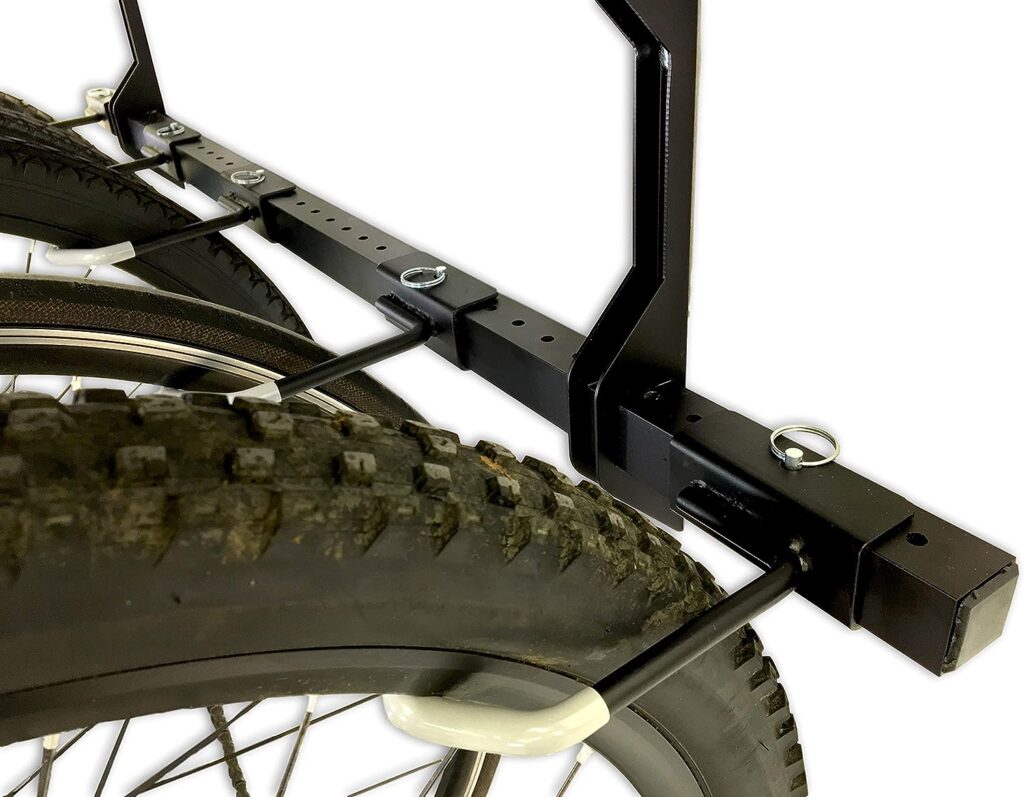 StoreYourBoard 5 Bike Essential Garage Rack, Wall Mount Bicycle Storage, Adjustable Hanger System (5 Bike Rack + Shelf)