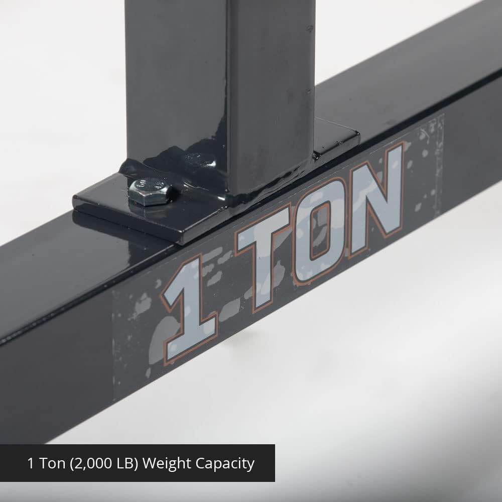 Titan Attachments 1 Ton Adjustable Steel Gantry Crane, Portable Shop Lift Hoist, Frame Only, Rated 2,000 LB