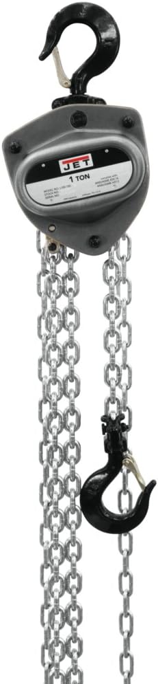 JET 101210 L100-100-10, 1-Ton Capacity 10-ft L-100 Series Hand Chain Hoist