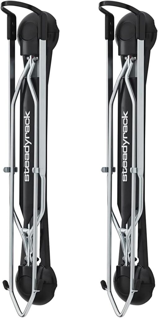 Steadyrack Bike Rack - Wall Mounted Bike Storage Solution, for Most Fender or Aero Frames. Fits Tires Up to 2.4. Easy Installation, Pivots for Easy Access - Fender Bike Rack 2 Pack